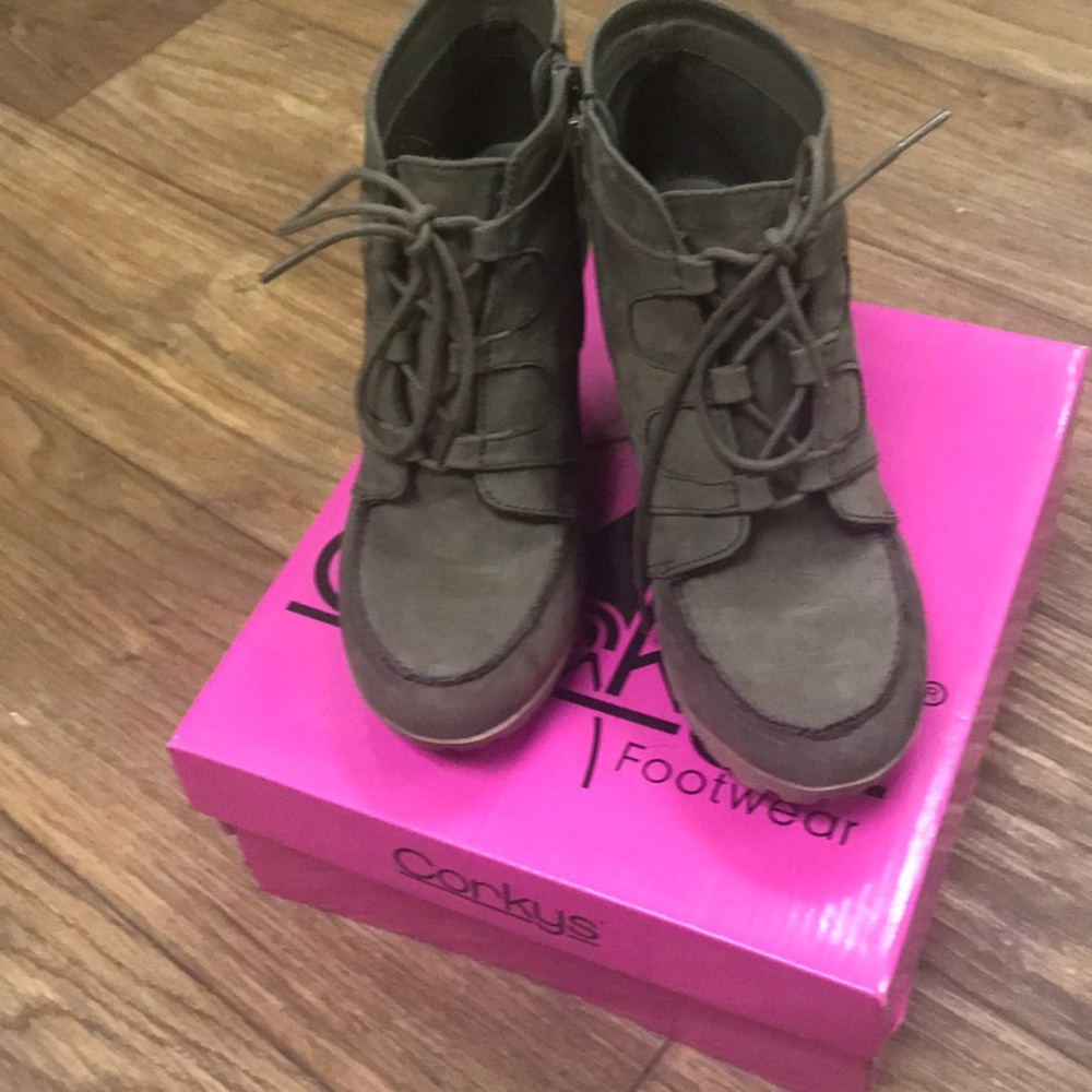 Sage colored shoes